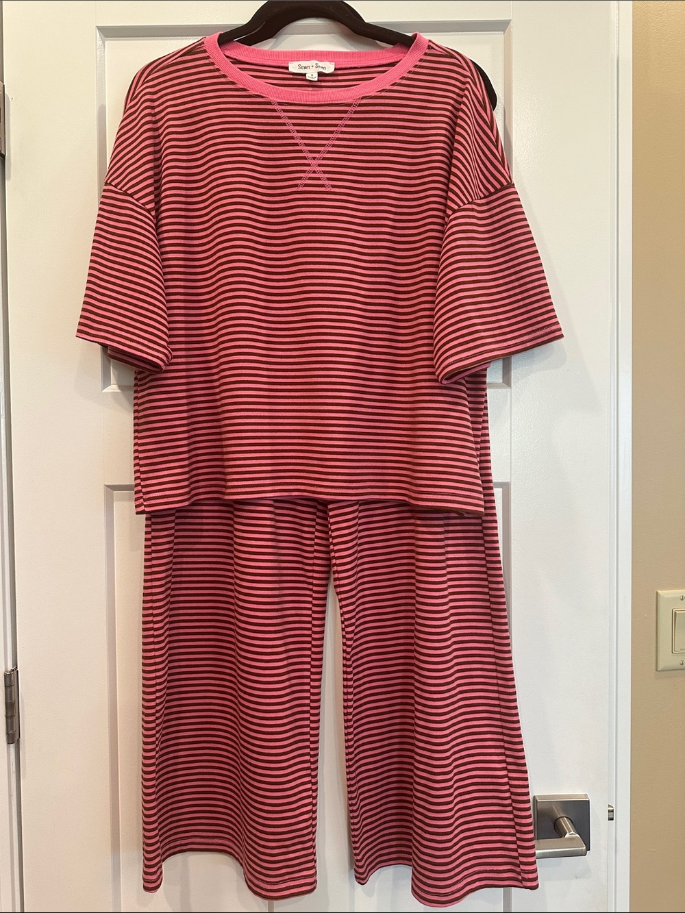 Sewn+Seen Striped Set, Size Small